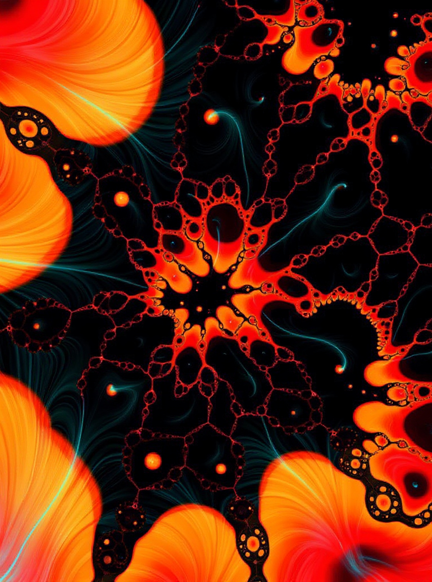 Audioholics orange abstract artwork